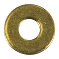 Midwest Fastener Flat Washer, For Screw Size #4 , Brass 50 PK 61931